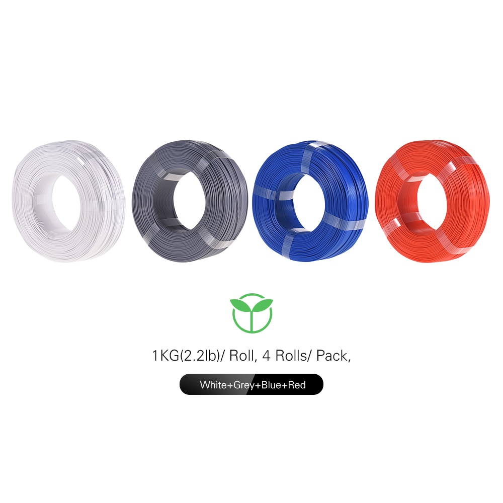 Esun 3d printer filament 1.75mm pla pro (pla+) etterfyllingsrull dimensjonsnøyaktighet  +/- 0.05mm 1kg hver rull for 3d skriverdeler