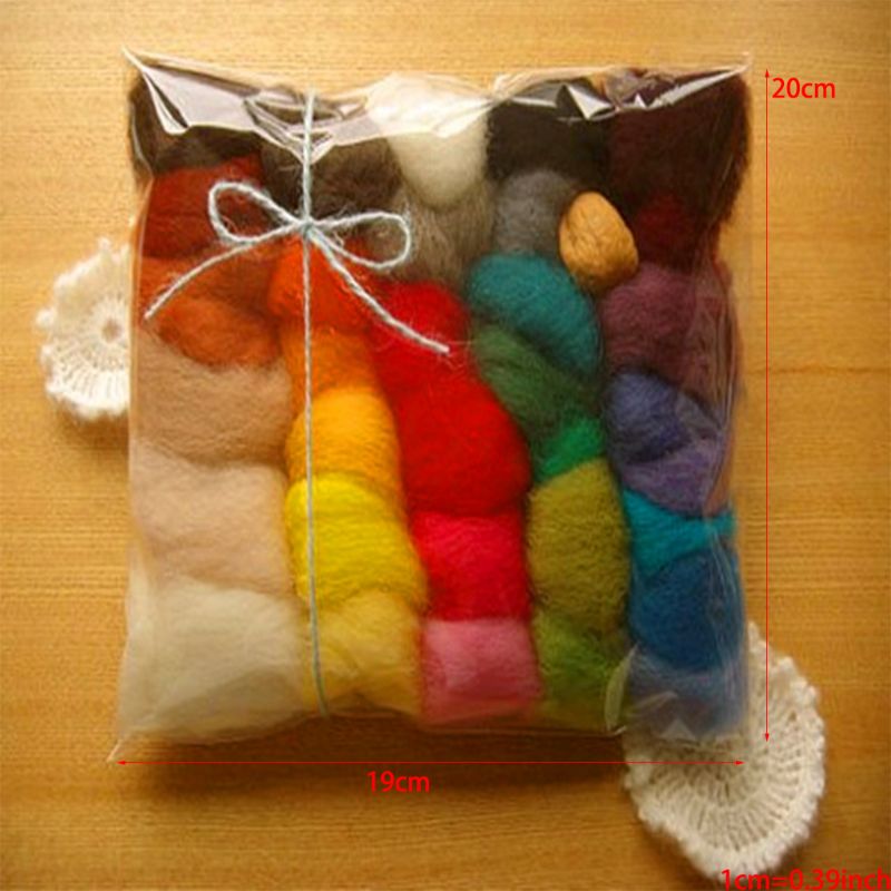 Naaldvilten Kit 36 Kleuren Wol Roving Vilten Wol Diy Viltnaalden K4UA