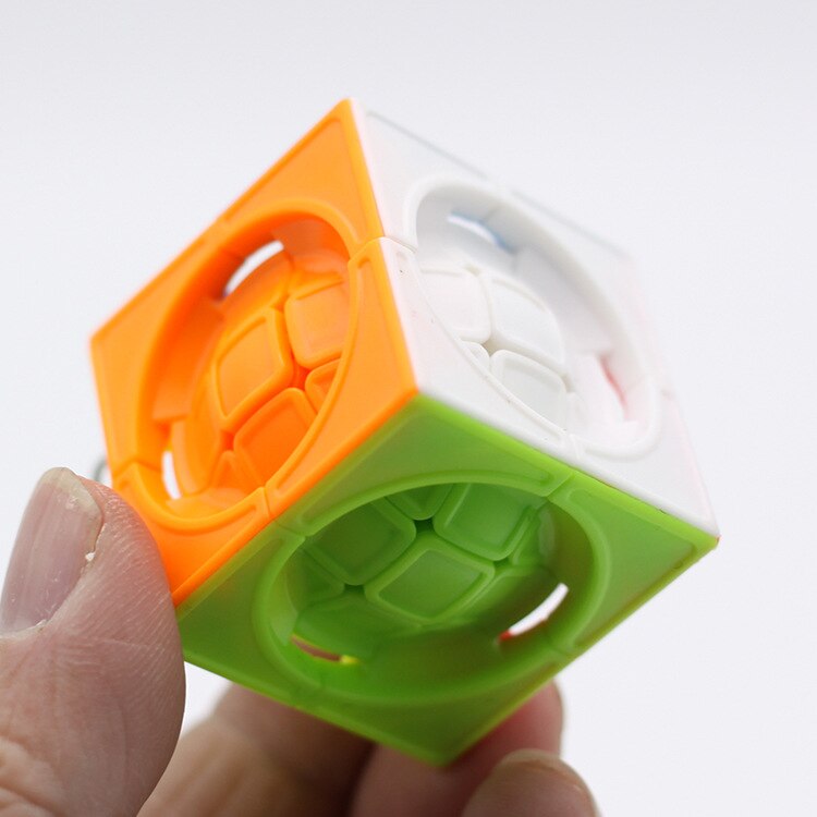 Magic cubes nøglering 3.5cm kugle terning dåse roteret magic cubes vedhæng twist puslespil legetøj til børn magic cube