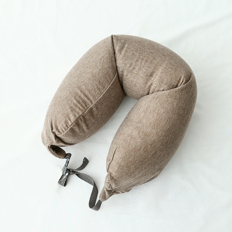 Japanese Lightweight Cotton U-shaped Pillow Pure Cotton Airplane Pillow Travel Pillow Neck Pillow