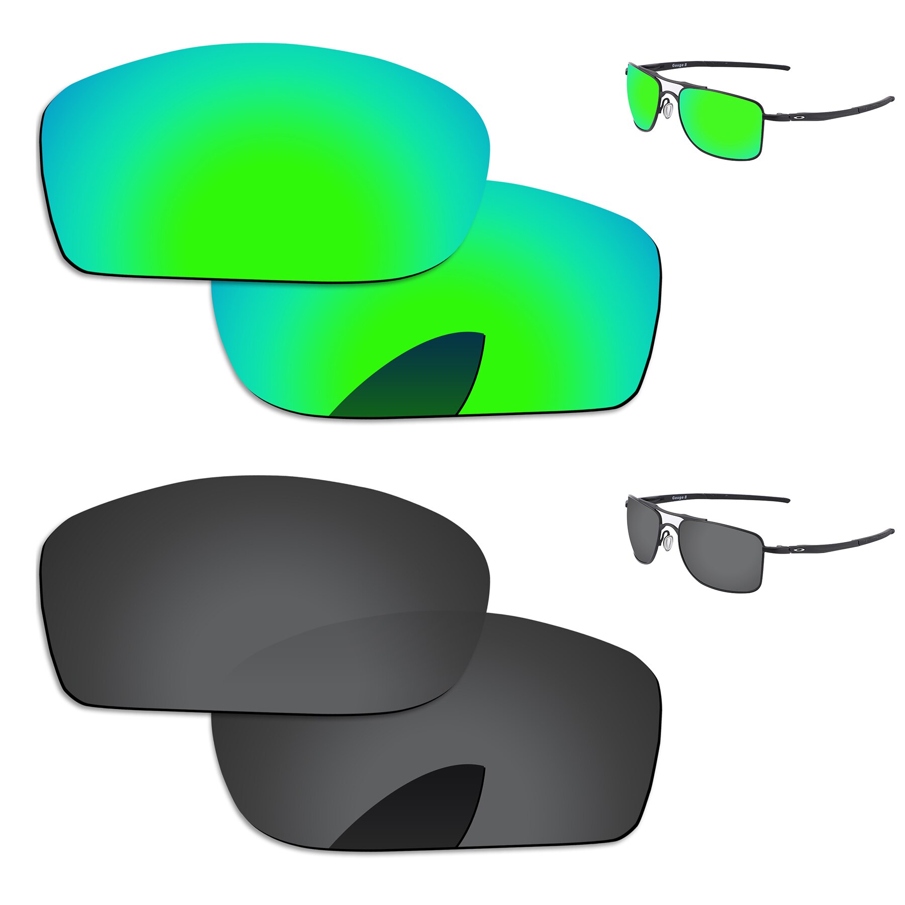Alphax Vervanging Lenzen Voor-Oakley Gauge 8 M OO4124 Zonnebril Gepolariseerde-Meerdere Opties