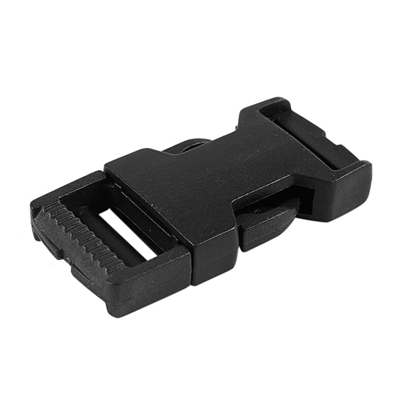 20Pcs Plastic Gespen Clips Paracord Voor Paracord Armband Black Strap Sluiting 20Mm & 38Mm