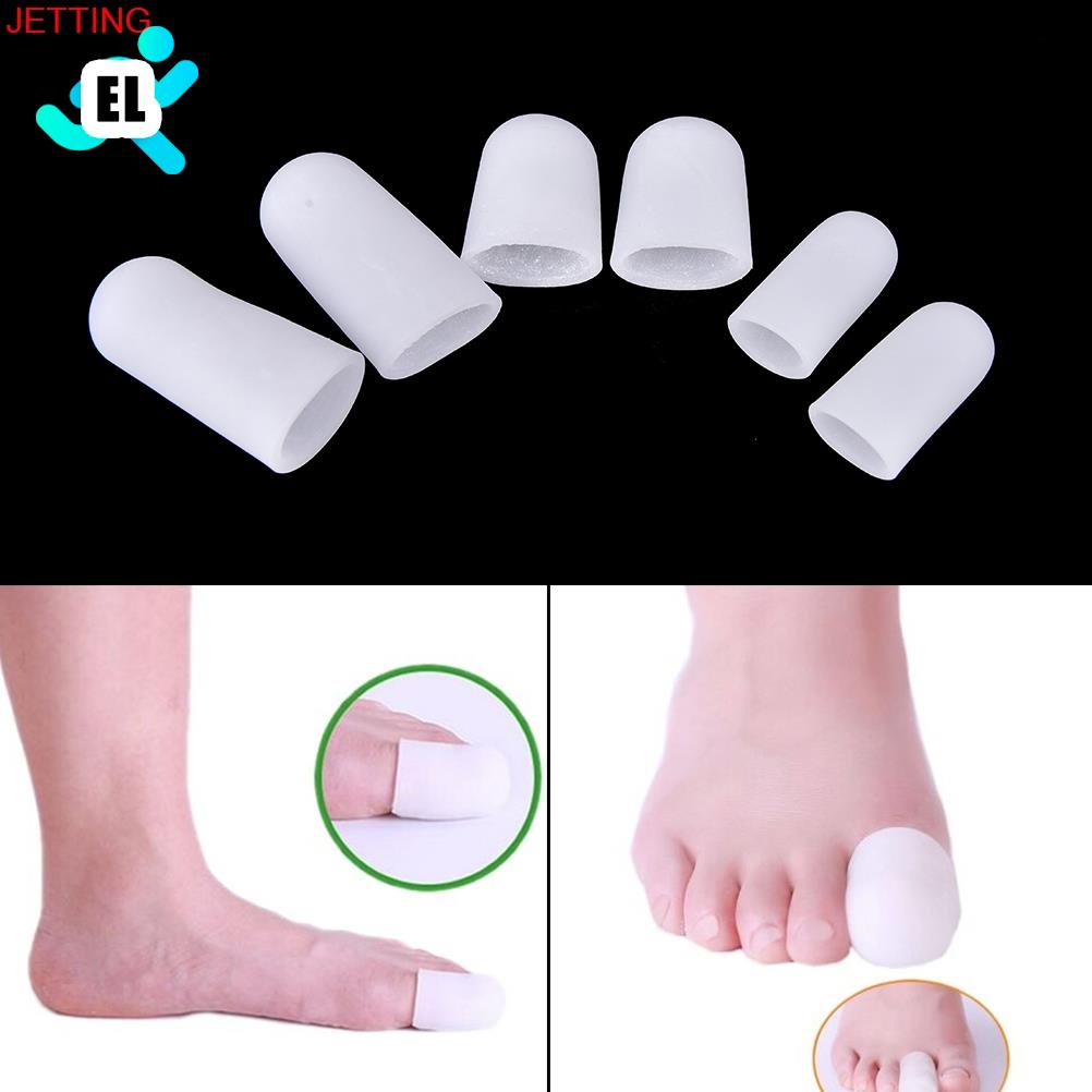 2Pcs 3 Maten Siliconen Gel Tube Bandage Vinger &amp; Teen Beschermers Voet Voeten Pain Relief Guard Voor Voetverzorging inlegzolen