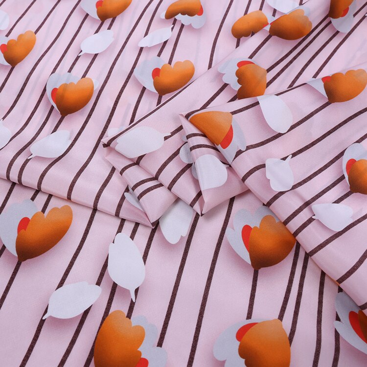 1 Meter Tulip 16mm Crepe De Chine Summer Silk Fabric