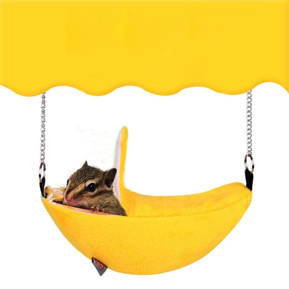 Dieren Pet Banaan Hamster Rat Hangmat Kooi Huis Nest Hamster Warm Huis Klein Dier Hangmat