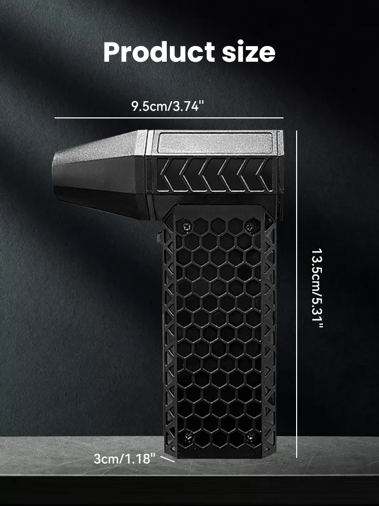 ventilador turbo jet 130000 Mini soplador de aire sin escobillas RPM, plumero de aire eléctrico, soplador violento Turbo, limpieza y secado de coches recargables