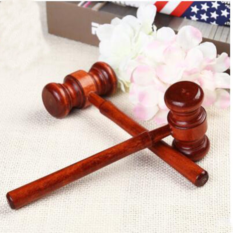 1PC Mini Hammer Lawyer Decoration Hammers Judge Hammer Wooden Hammer Wood Multi Tool Small Hammer Birthday Christmas Toy