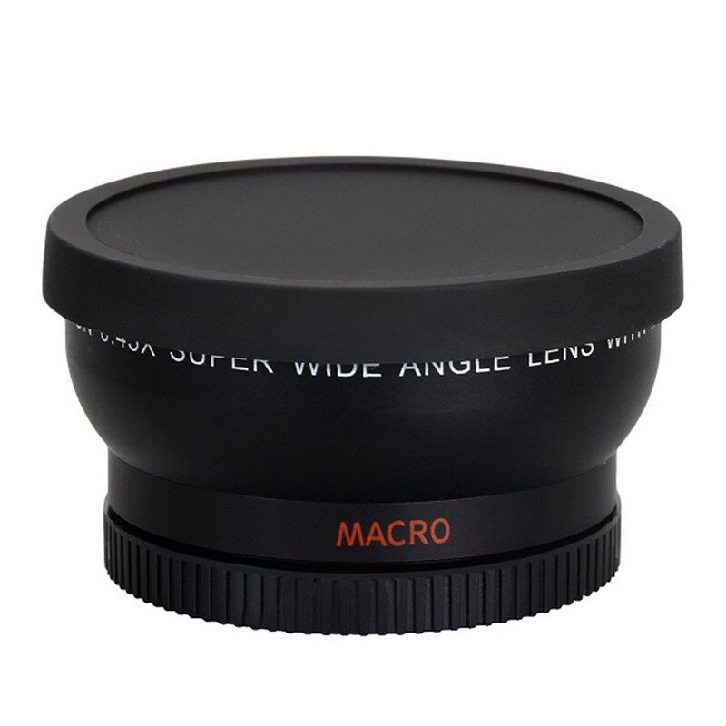 58Mm 0.45x Groothoek Lens Camera Macro Lens Voor 58Mm Filter Camera Voor Canon Eos 1000D 1100D 500D rebel T1i T2i T3i