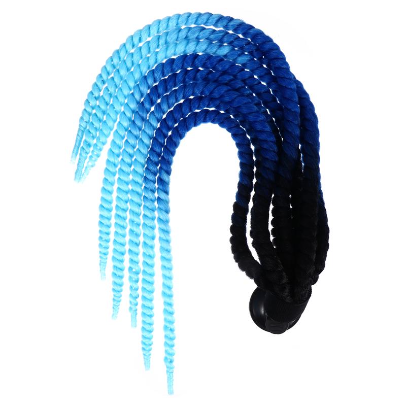 Casco de motocicleta para mujer, trenzas, peluca para cascos de moto: I