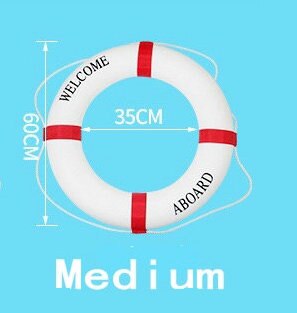 Anillo salvavidas de natación de espuma sólida de estilo mediterráneo, adorno , salvavidas de vida útil: red medium