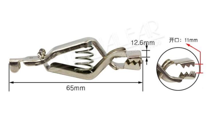 2pcs 20A Sheathed Alligator Clips Electrical DIY Test Leads Cable Alligator Double-Ended Crocodile Roach Electrical Jumper Wire