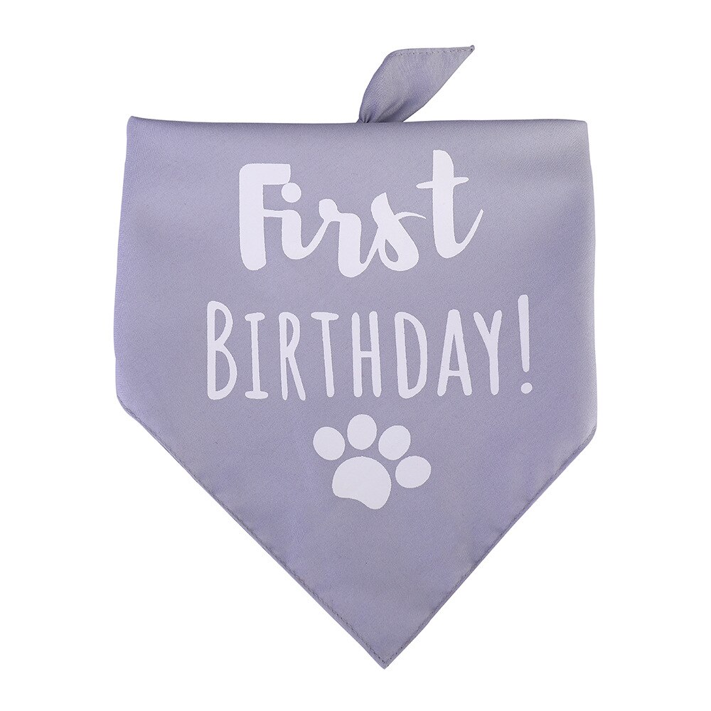 Fødselsdag hunde bandanas tørklæde stort kæledyr halstørklæde til store katte hunde pleje tilbehør