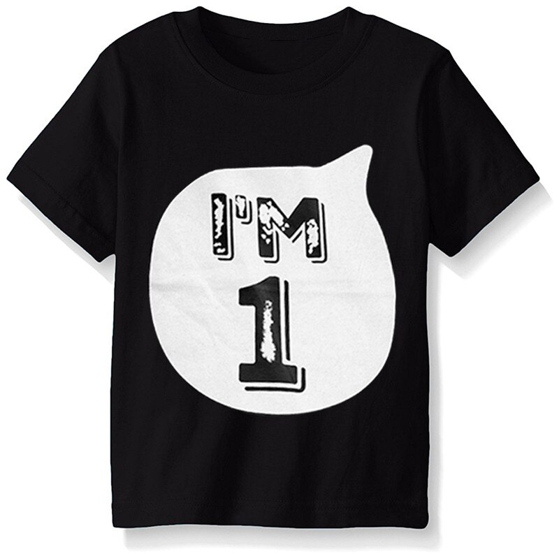 Nummer 1 2 3 4 Print Kids Tshirt Jongen Meisje T-shirt Voor Kinderen Peuter Jongen Kleding Top Tees meisje Verjaardag Wit Tee: 5