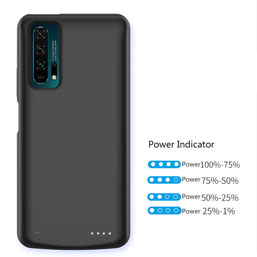 Cassa del telefono Per Huawei Nova 5T Sottile Batteria Caso del Caricatore Powerbank di Backup di Ricarica Della Copertura Per Huawei Nova5t di Carico Posteriore desiderare