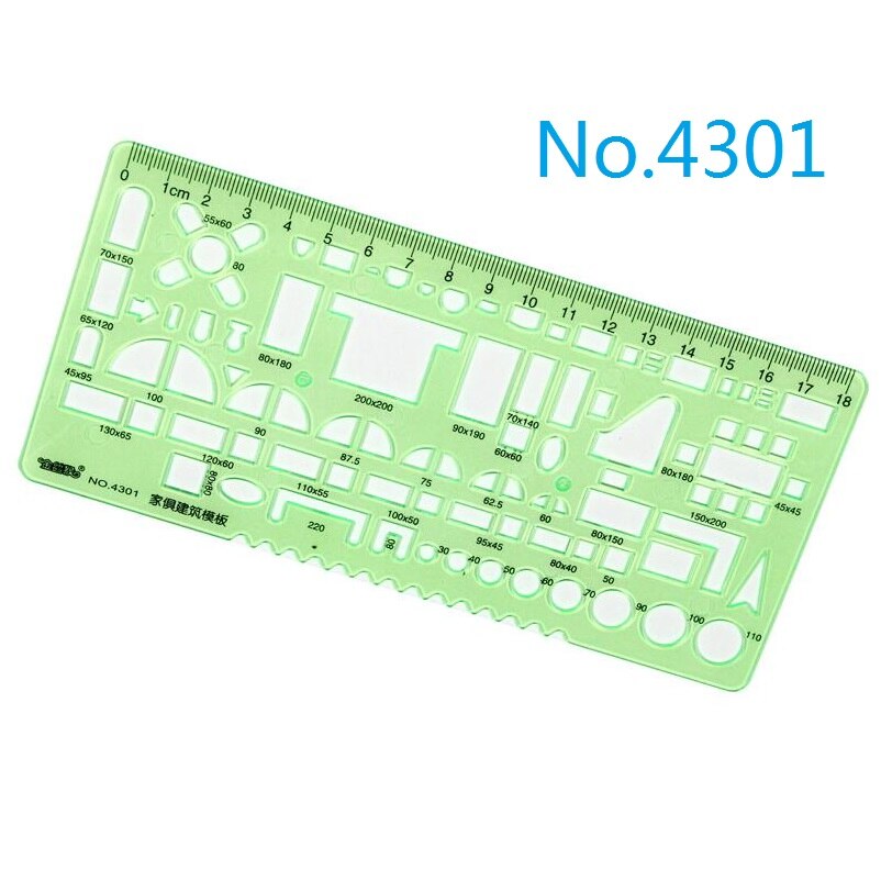 Drawing templates ruler for Furniture,Power Engineering,Interior ,Nut , No.4301/4302/4318/4331/4332/4333: No 4301