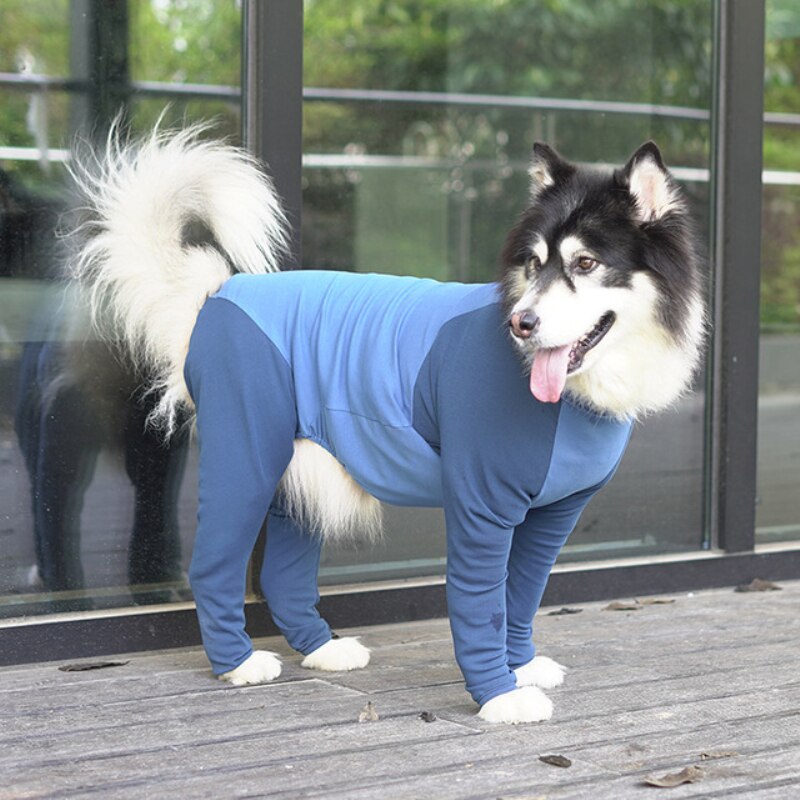 Large Dog Clothing Jumpsuit Pajama Big Dog Outfit Border Collie Samoyed Husky Labrador Golden Retriever Alaskan Malamute Clothes