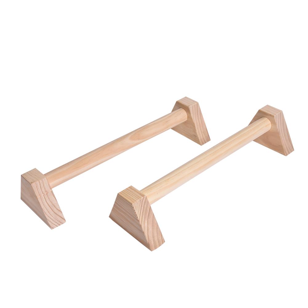 Fitness Push-Up Stands Bars Sport Gym Exercise Training Chest H Shaped Double Rod Wooden Calisthenics Handstand Parallel Bar