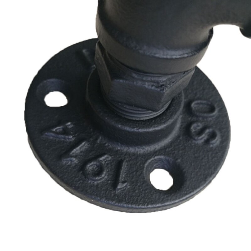Tiradores de puerta de madera para muebles, estilo Industrial, negro, antiguo, Vintage, Europeo, de hierro forjado