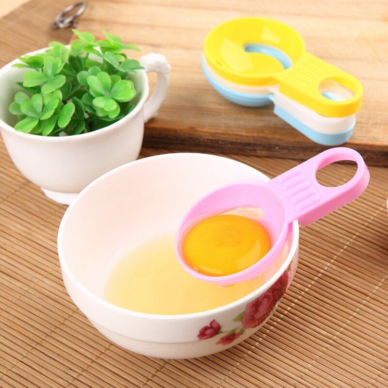 Séparateur d'oeufs en plastique jaune blanc criblage maison cuisine Chef salle à manger Gadget de cuisson traitement des oeufs distributeur d'oeufs