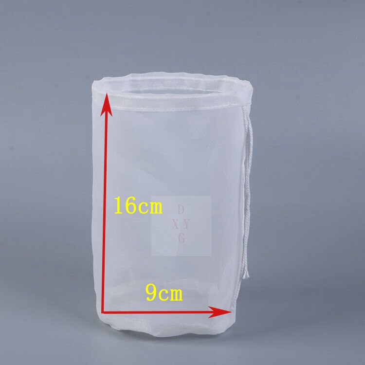 100/200 Mesh Brouwen Zeef Zak Food Grade Moer Melk Wijn Bier Zeef Emmer Soja Sap Plantaardige Vulling Koffie Aquarium Filter: 100 Mesh / R9x16
