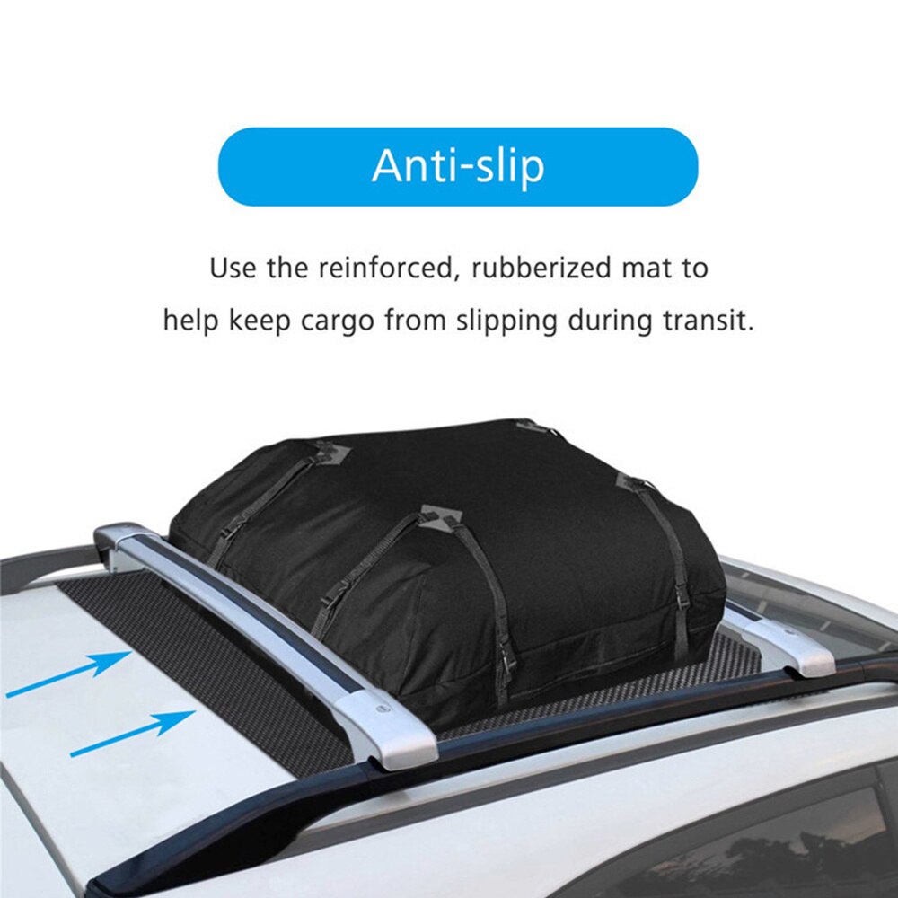 1PC Protective Universal Black Anti-Slip Car Roof Cargo Carrier Mat for Roof Bag Home Garage
