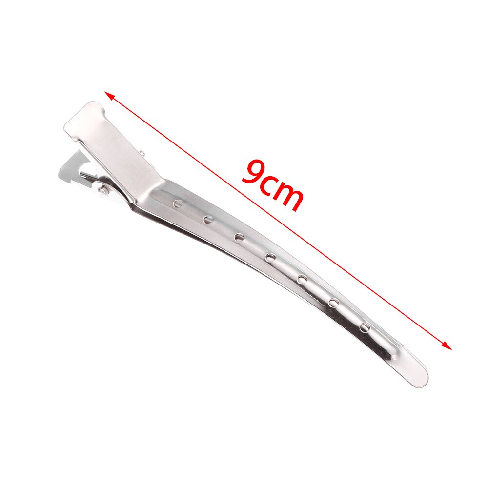 12Pcs/Set Salon Styling Hair Clip Duck Mouth Wavy curls Fixed hair clip Stainless Steel Sectioning Clamp Hairdressi