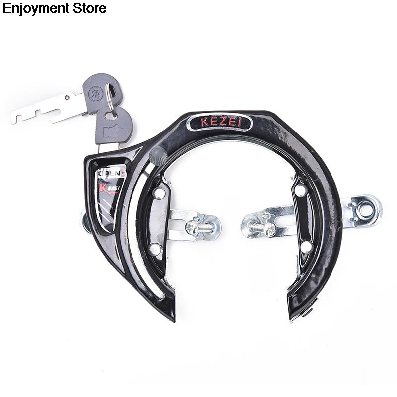 Aluminum Alloy Horseshoe Bike Lock With 2 Keys - Theft Prevention Lock For Mountain & Road Bikes