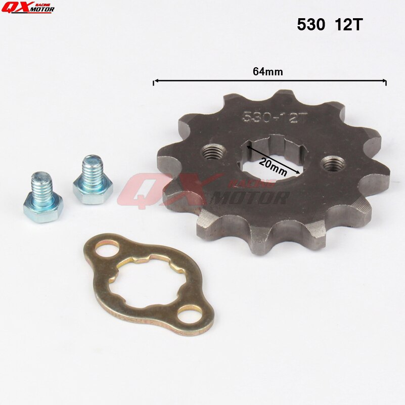 530 10-20T 20mm Ich würde Vorderseite Motor- Kettenrad für stampfen YCF Upower Schmutz Grube Fahrrad ATV Quad gehen Kart Moped Buggy Rolle Motorrad