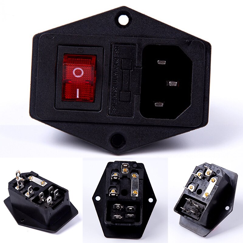 Mayitr 1pc 3 Pin Power Rocker Switch Durable Sockets Switches Connector Plug For Car Boat Light Coffee Machine