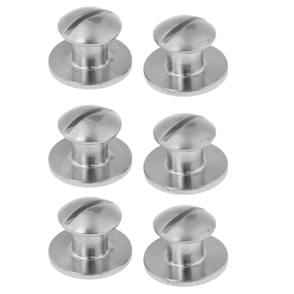 6 Stuks Tech Scuba Duiken Duiker Bcd Backplate Boek Schroef Montage Hardware