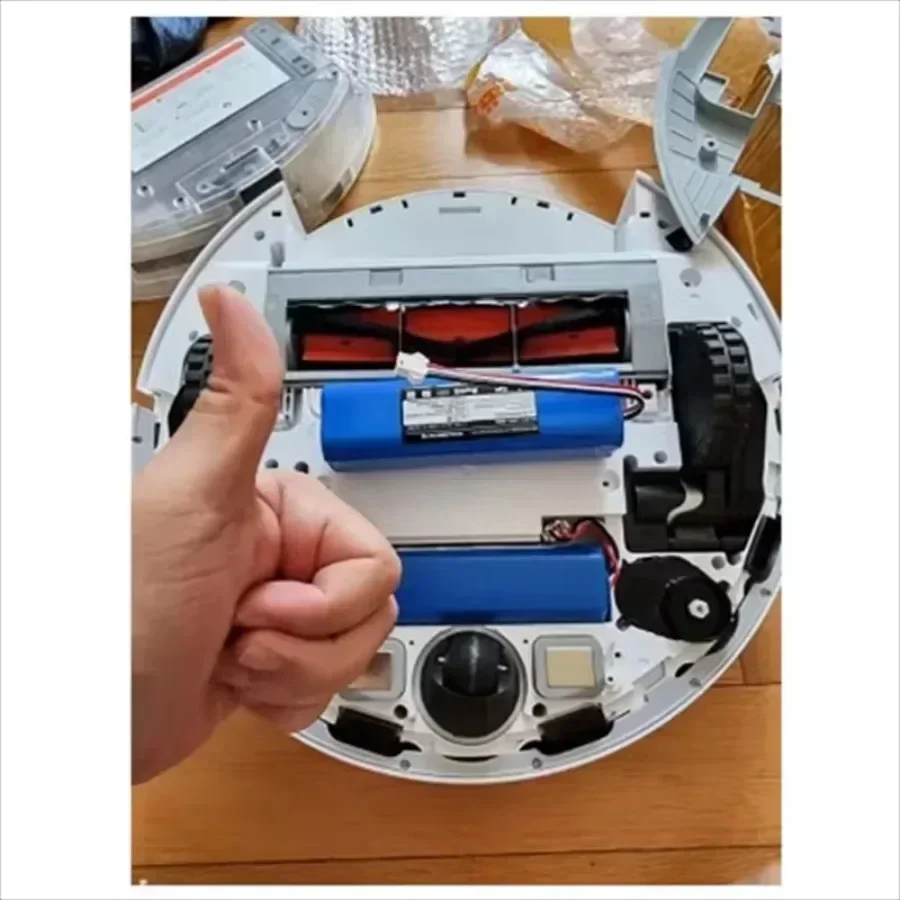 Lithium-Akku 12800 mAh wiederaufladbar für XiaoMi Lydsto R1 Viomi S9 Roidmi Eve Plus Roboter-Staubsauger Akku Pack18650