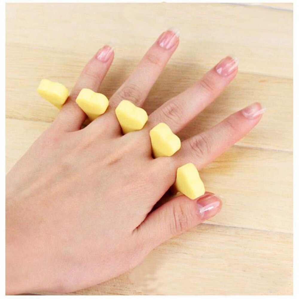 10pcs Nails Toes Separator Nail Art Decoration Tools Painting Separators Finger Separators EVA Manidure Pedicure Hand Spacers