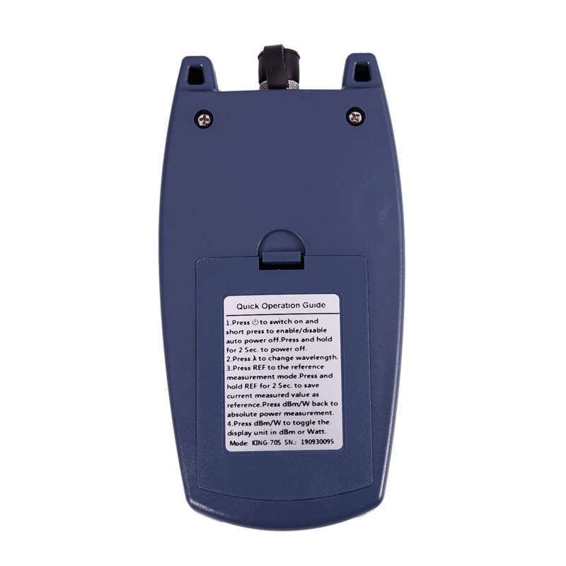 King-70S de compteur de puissance optique xd-mini chaude Type a testeur de câble à fibres optiques OPM-connecteur d'interface universel 70DBm + 10DBm SC/FC