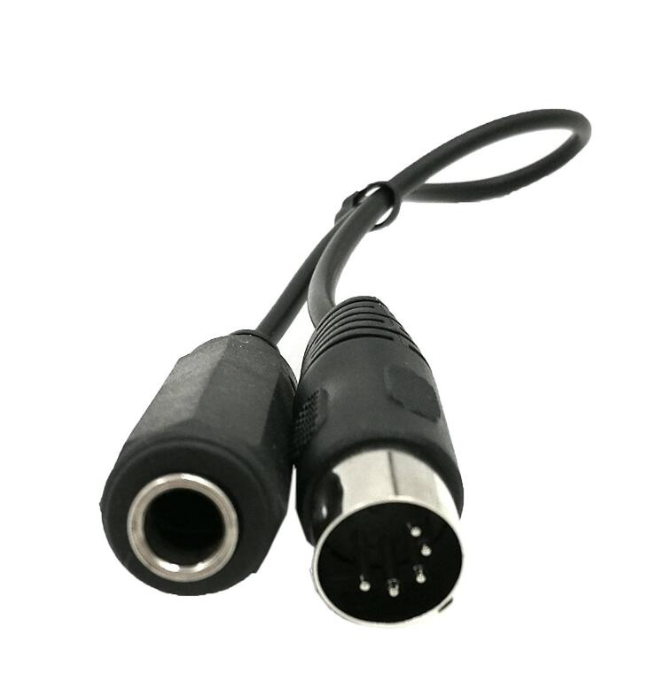 LBSC 6.35MM audio plug to MIDI 5 PIN DIN adapter cable -0.3M