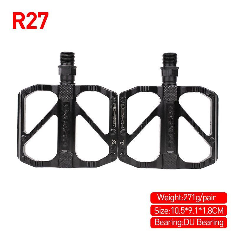 PROMEND Bicycle Pedals 3 Bearing Quick Release Road Folding Bike Pedal Pedals for Bicycle Parts Oil Slick Black R67: Casual PD-R27