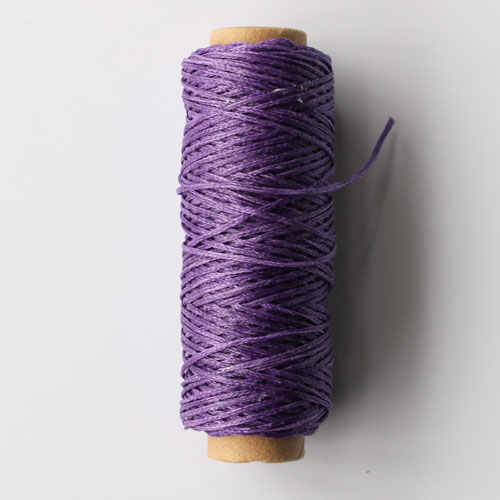 150D Lederen Gewaxt Draad Koord Leer Ambacht, 1Mm Diameter String Katoen Lijn Draad Lederen Stitching Tool Diy Materiaal 50Meter: purple thread