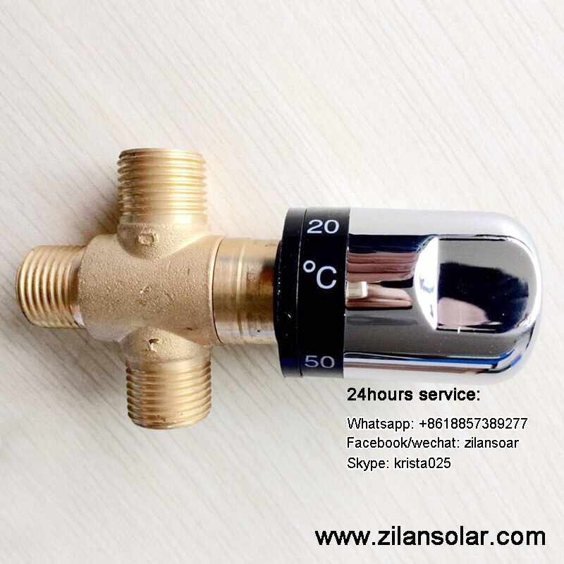 1/2" brass thermostatic mixing valve