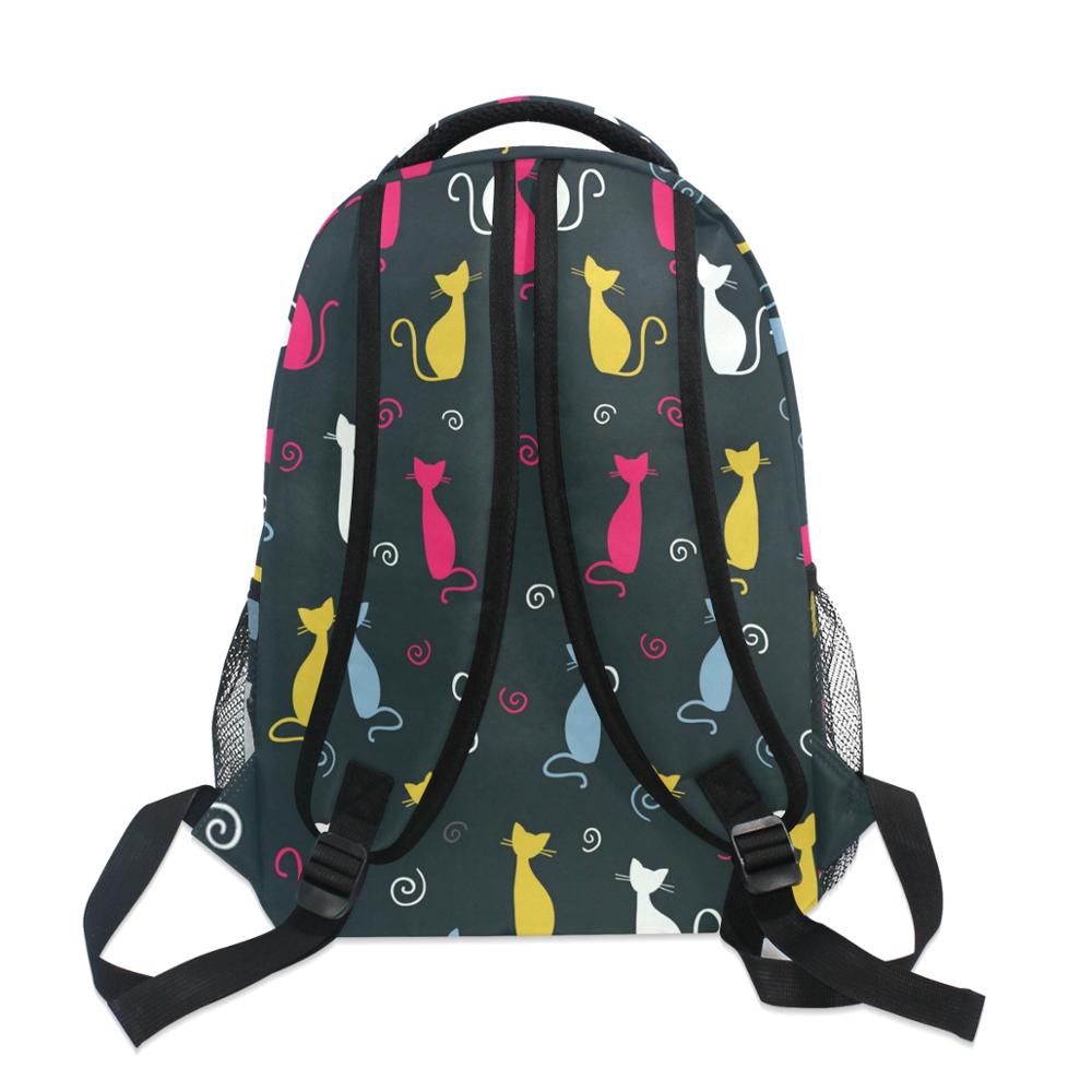 ALAZA nette katze Rucksäcke schule taschen für mädchen jungen Reise buch freundlicher tasche frauen Große Kapazität wochenende taschen weibliche Notizbuch tasche