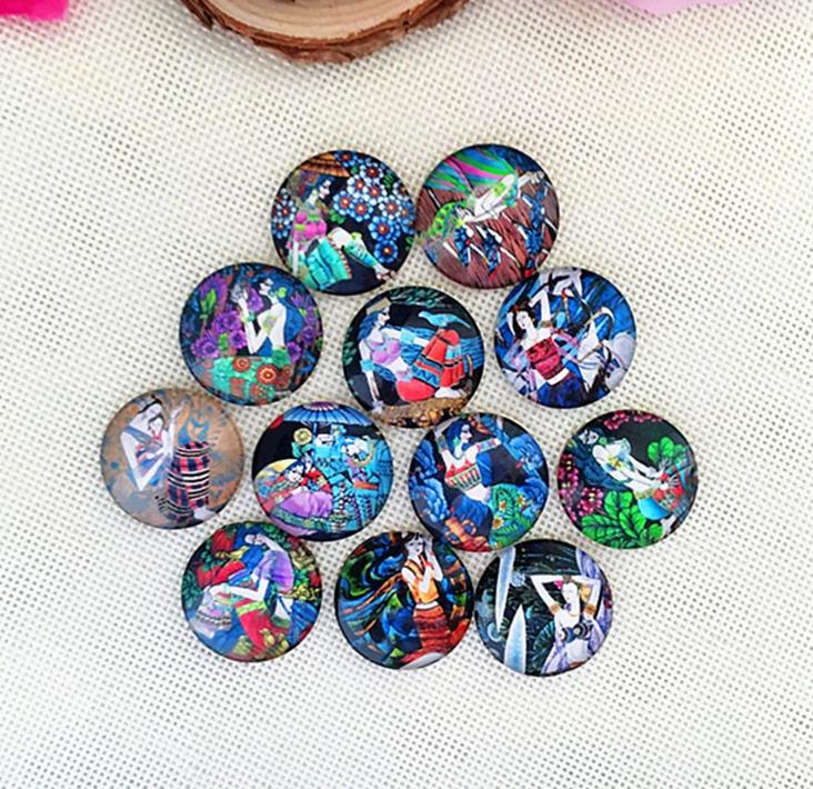12mm Time Gem Glass BRADS Europa América accesorios parche personalidad etiqueta Crystal joyas para hacer álbum de recortes accesorios al por mayor: 7