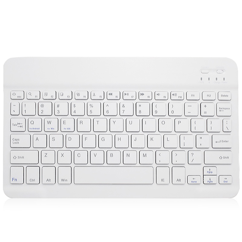 7.9&quot; Backlit Rechargeable Wreless Keyboard for iPad Mini/iPad Air/iPad 9.7/iPad Pro for Other iOS Android Windows table Device: 7.9 White