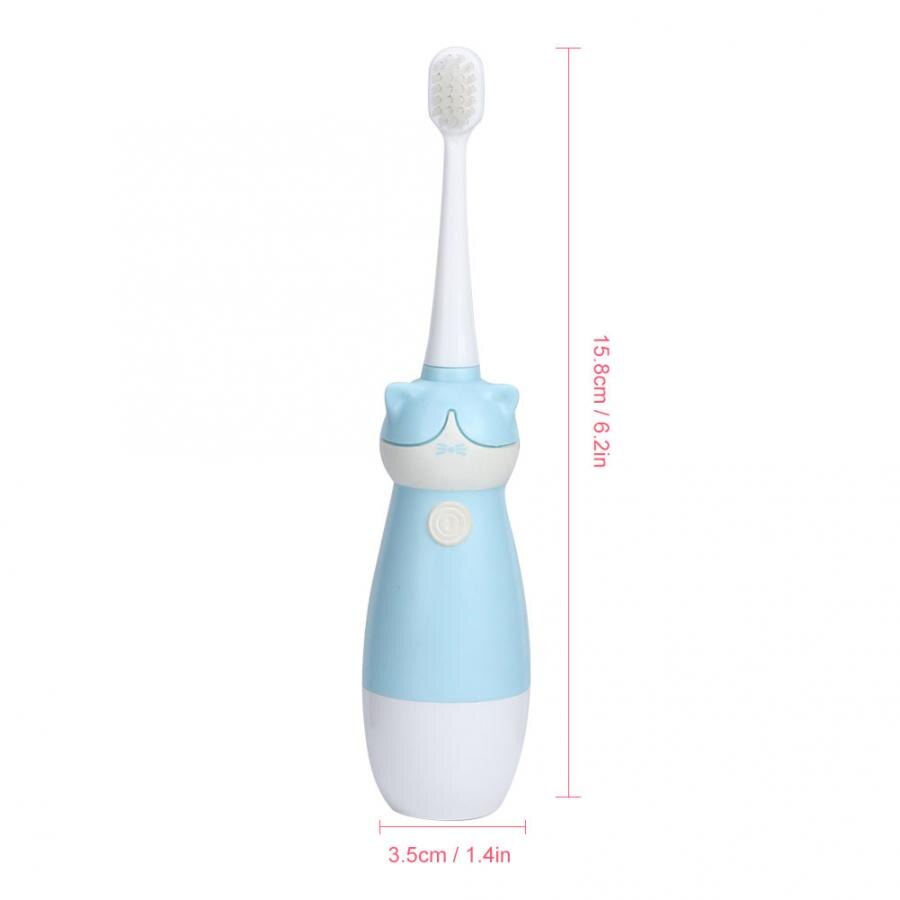 Waterproof Electric Toothbrush for Kids Children Soft Hair Brush Head Toothbrush Powered Battery Toothbrush Baby Dental Care