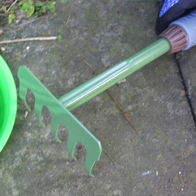 Gardening Tools Five-Tooth Rake Loose Soil Hay Digging Household Iron Nail Rake to Grow Vegetables