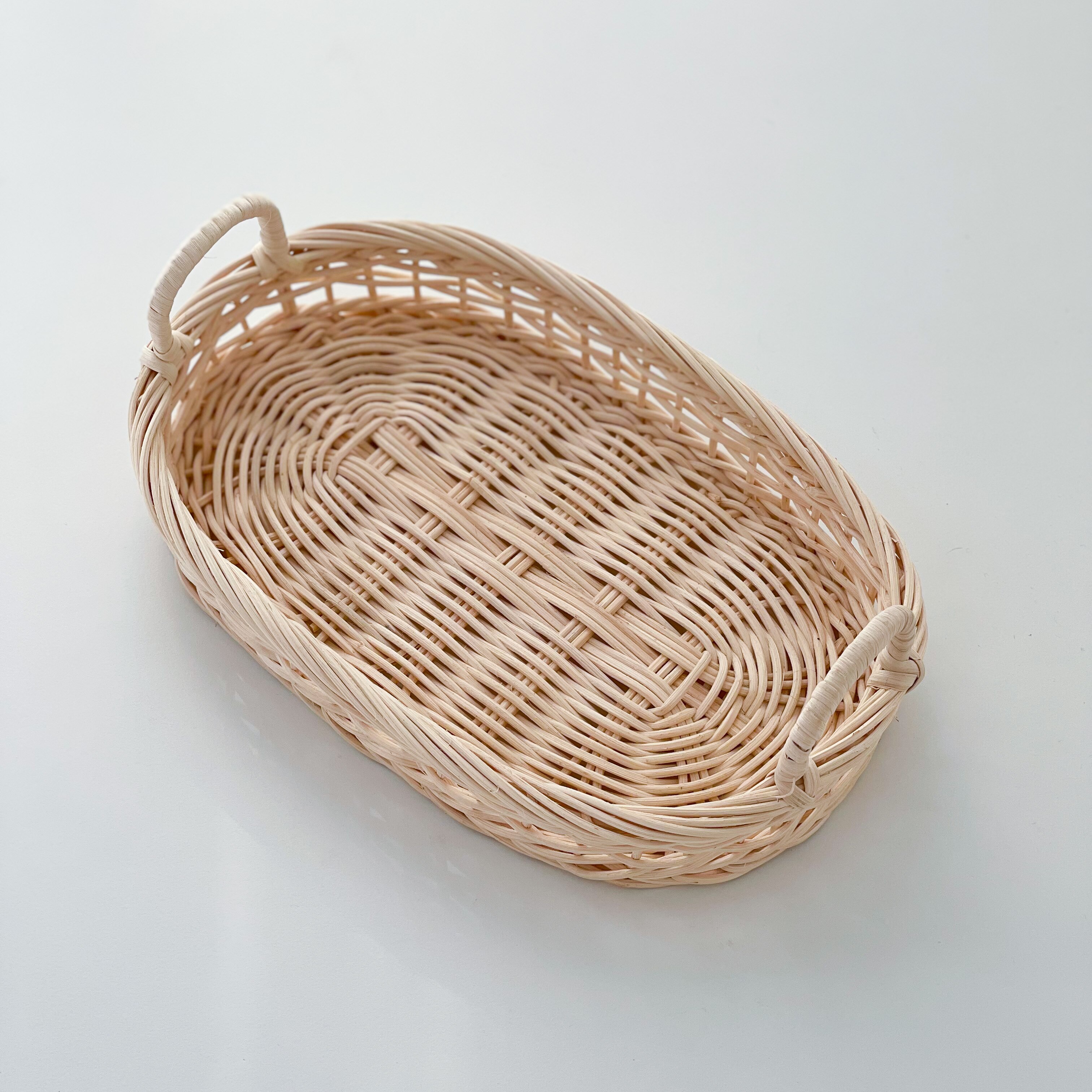 Rotan Fruitmand Hand Geweven Brood Lade Ontbijt Mand Fruit Lade Huishouden Woonkamer Opslag Mand Schieten Servies: B 26x16x4cm