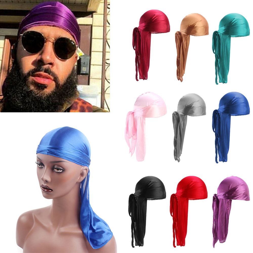 Bandana elástica ajustable para hombre y mujer, gorro de seda para quimio, para la cabeza, Baotou, 10 colores
