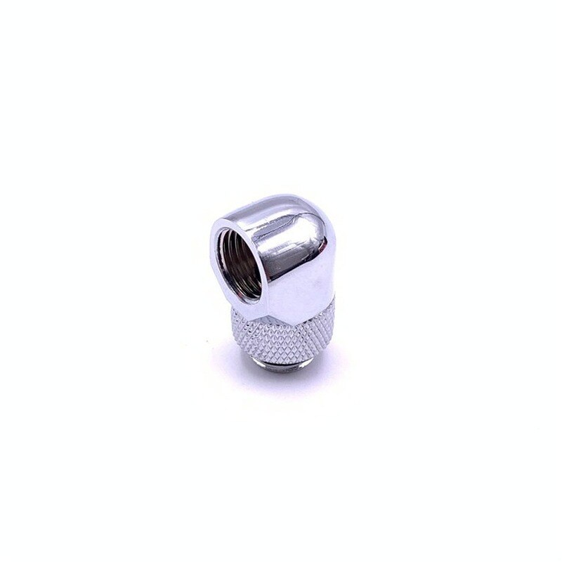 Flat Head Computer Water Cooling Flat Rotation 90 Degree Elbow Can Rotate 360 Degrees Right Angle Rotation Bend Silver Black