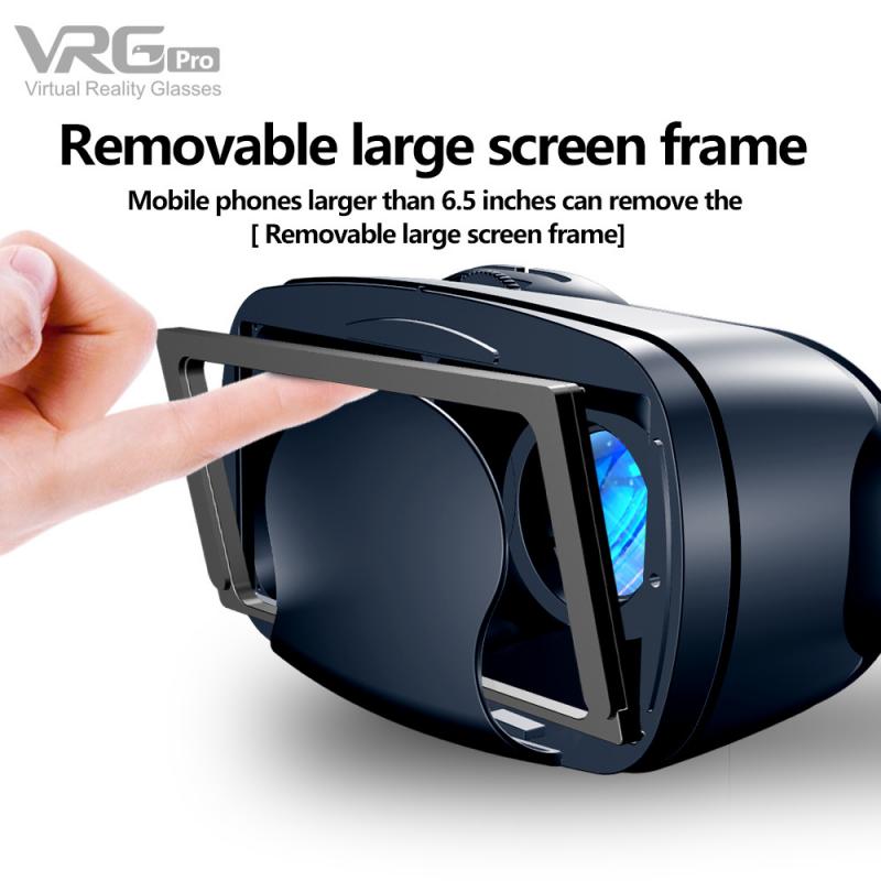 Virtual Reality Headset 3D Glasses Full Screen Visual Wide-Angle VR Glasses For 5 to 7 inch Smartphone Eyeglasses