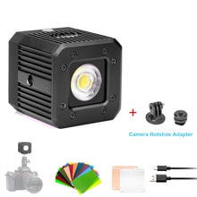 Sokani  x1 8w dimbar mini vanntett led-videolys for smarttelefonkamera gopro iphone sony nikon canon dji zhiyun feiyu moza