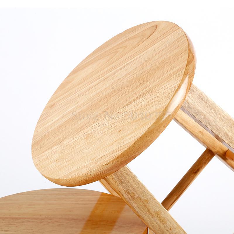 Massiv træ skammel bænk træbænk computer taburet spisebordsstol stol skammel lav skammel