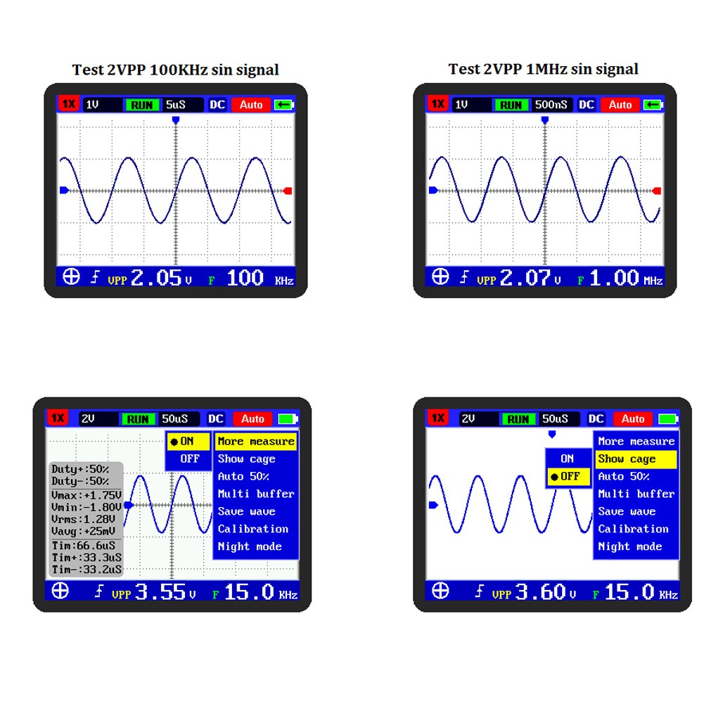 Dso S Pro Handheld Mini Draagbare Digitale Oscilloscoop 5M Bandbreedte 20Msps Sampling Rate