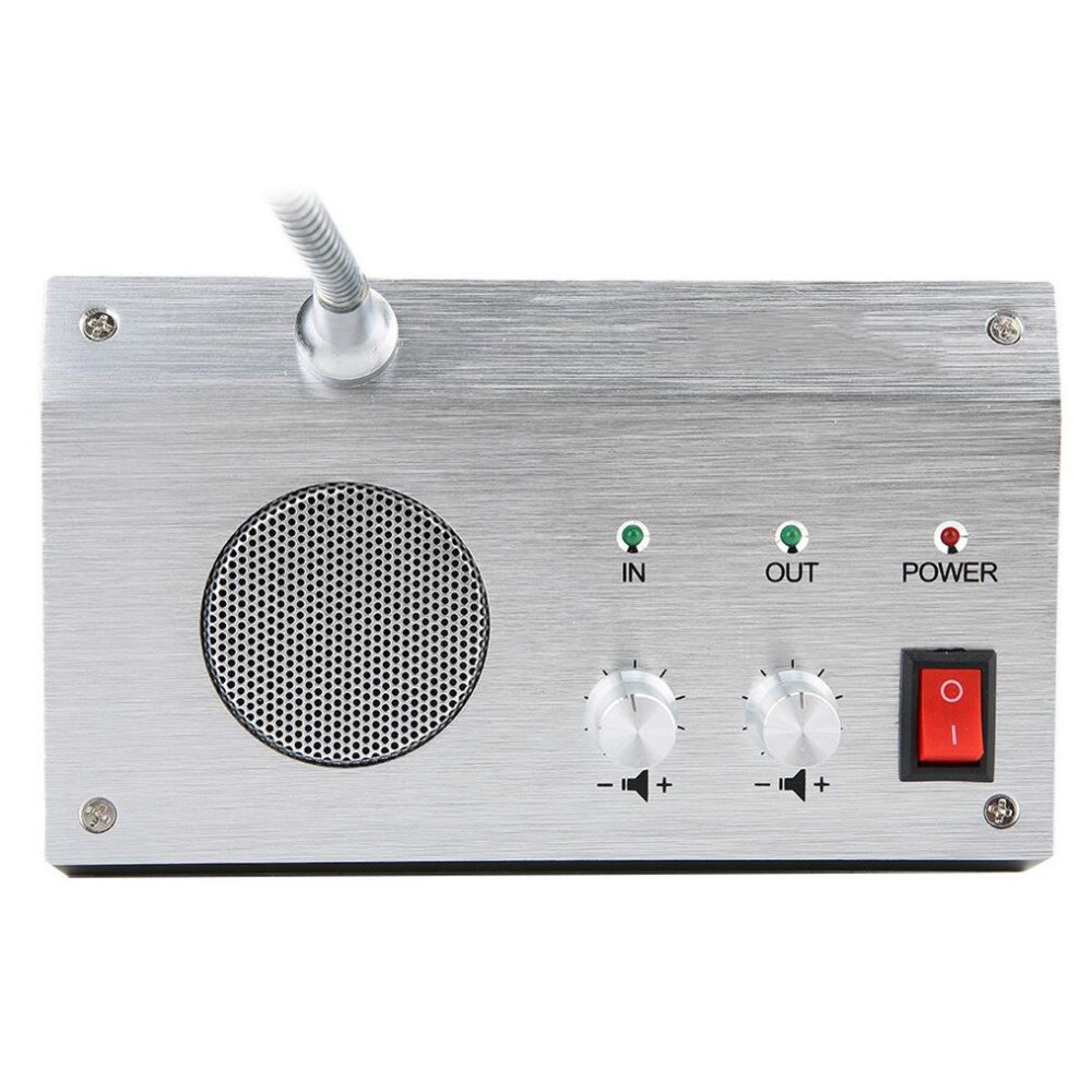 Popular Bank Window Intercom System Talk Through Glass Intercom for Counter Service for bank restaurant